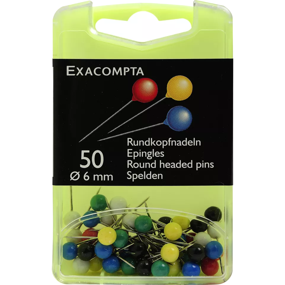 Box of 50 spherical pins - 15mm high...