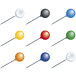 Box of 50 spherical pins - 15mm high - 6mm width/ Pc.