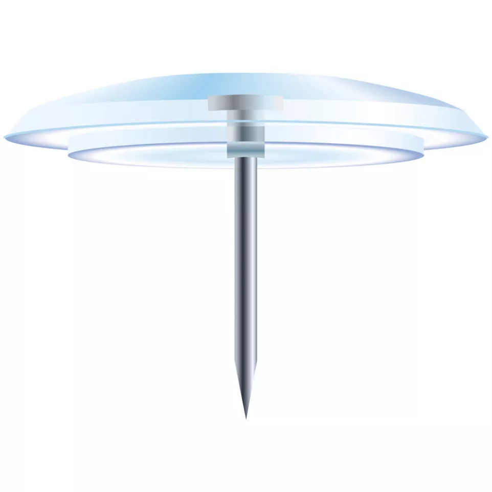 40 duimspijkers 10mm diam transp.-/ St.