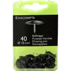 40 duimspijkers 10mm diam zwart-/ St.
