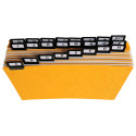 Paquet de 24 guides alphabétiques en carte à onglets métalliques, pour fiches 148x210mm/ Pce