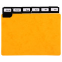 24 dividers 500 micron with alphabetical metallic tabs for horizontal filing 105x148mm/ Pc.