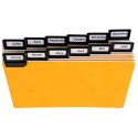24 dividers 500 micron with alphabetical metallic tabs for horizontal filing 105x148mm/ Pc.