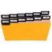 24 dividers 500 micron with alphabetical metallic tabs for horizontal filing 105x148mm/ Pc.