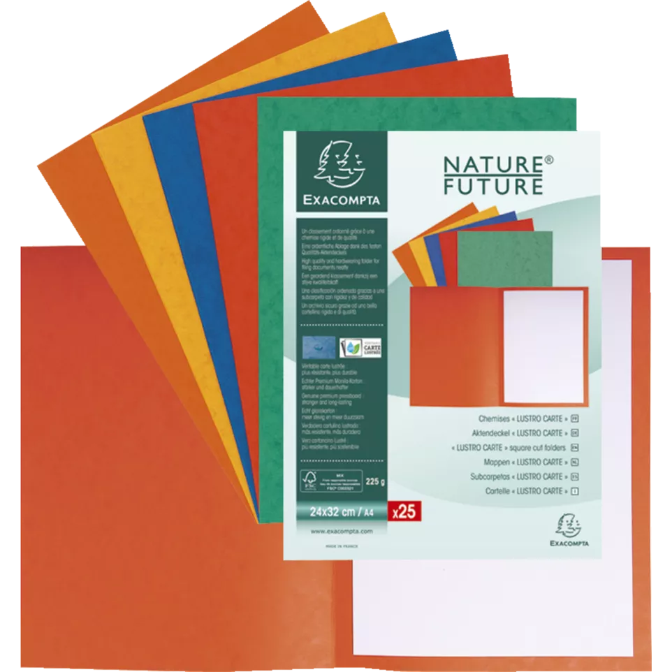 PK 25 dossiermappen-Glanskarton 225g...