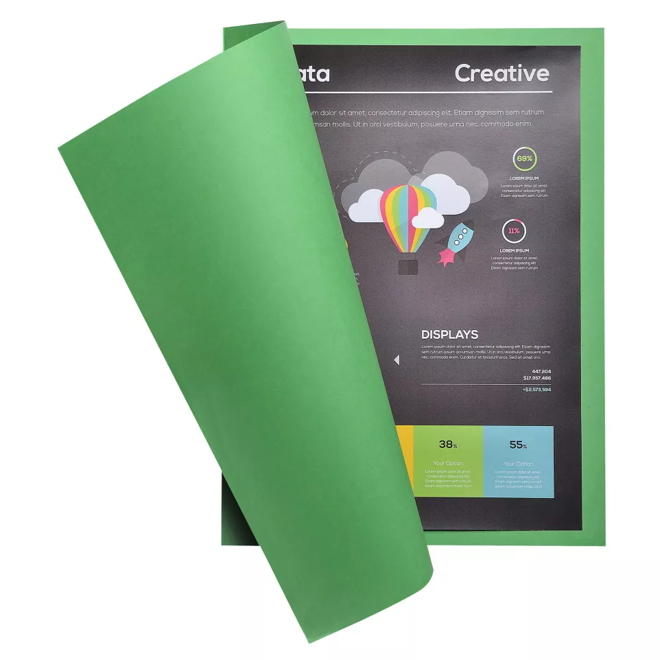 Pack of 10 square cut folders ROCK'S...