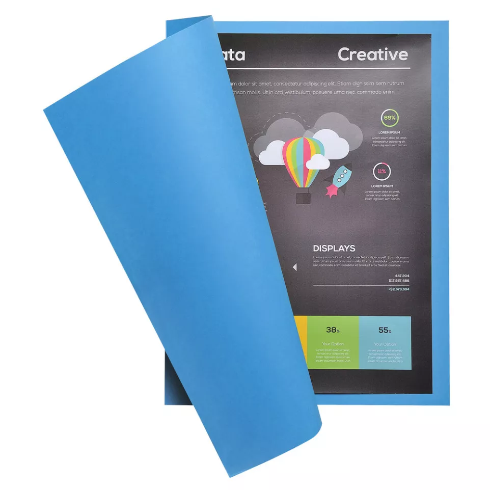 Pack of 100 square cut folders...