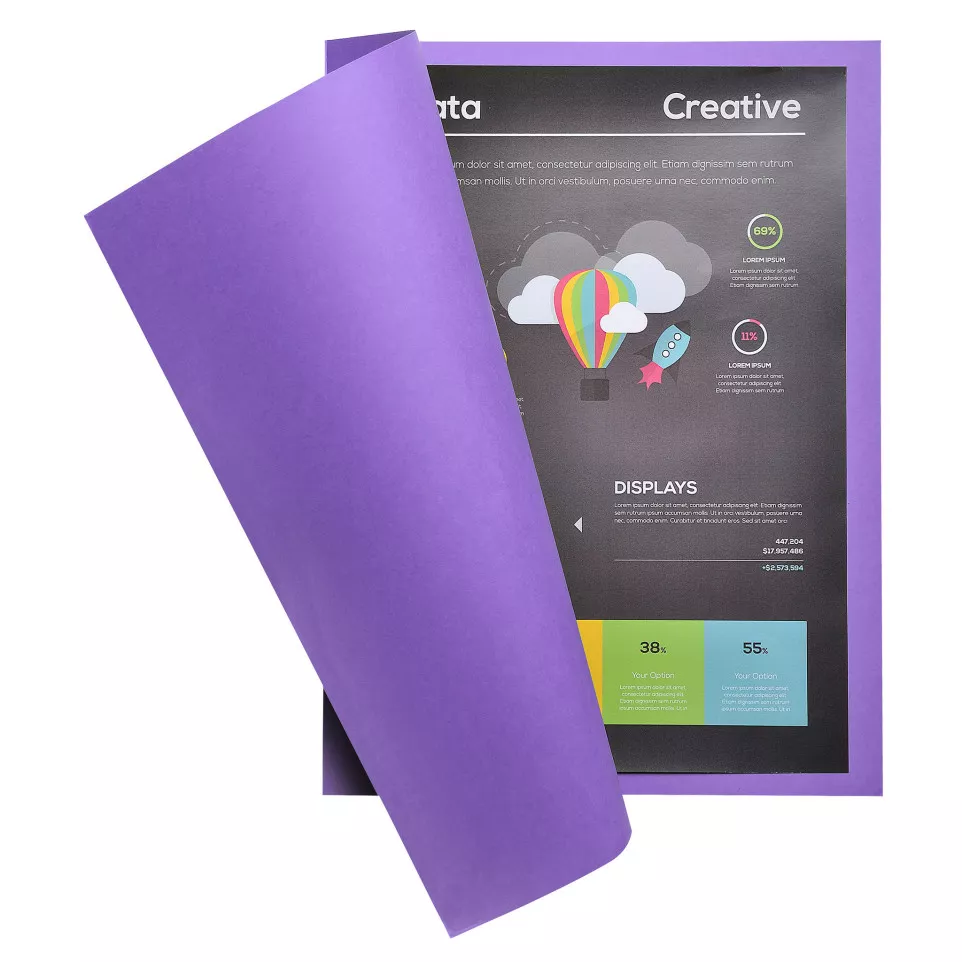 Pack of 100 square cut folders...