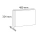 Classeur rembordé PVC dos rond 4 anneaux 30mm - A3 horizontal/ Pce