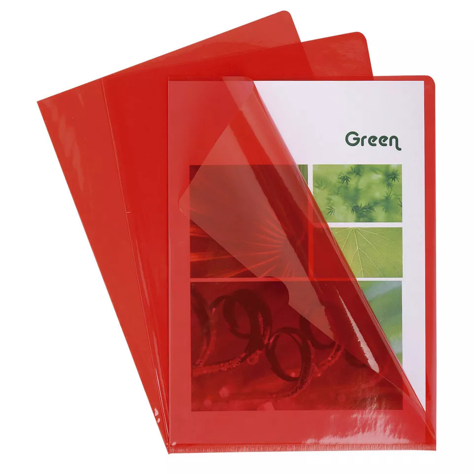 Pk 10 Cut Flush Fldr PVC A4 0.13mm...