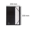 Multipart file Ordonator with elastic straps 12 numerial tabs from 1 to 12 - A4/ Pc.