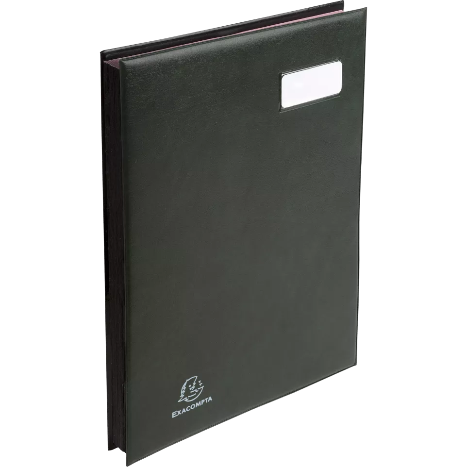 Signature book PVC, pocket on the...