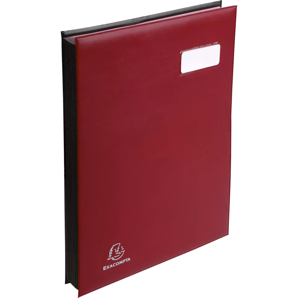 Signature book PVC, pocket on the...