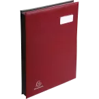 Signature book PVC, pocket on the page corner to maintain the document - 24 compartments/ Pc.