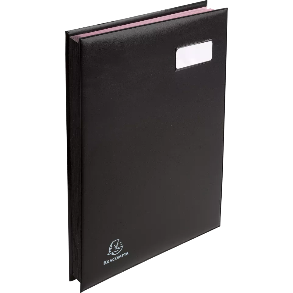 Signature book PVC, pocket on the...