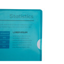 Pk 100 Cut Flush Fldr PVC A4 0.13mm Ast/ Pc.