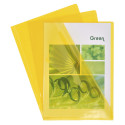 Pk 100 Cut Flush Fldr PVC A4 0.13mm Ast/ Pc.