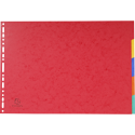 Exacompta 400gsm Pressboard Dividers A3 5Part/ Pc.