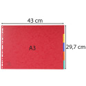 Exacompta 400gsm Pressboard Dividers A3 5Part/ Pc.
