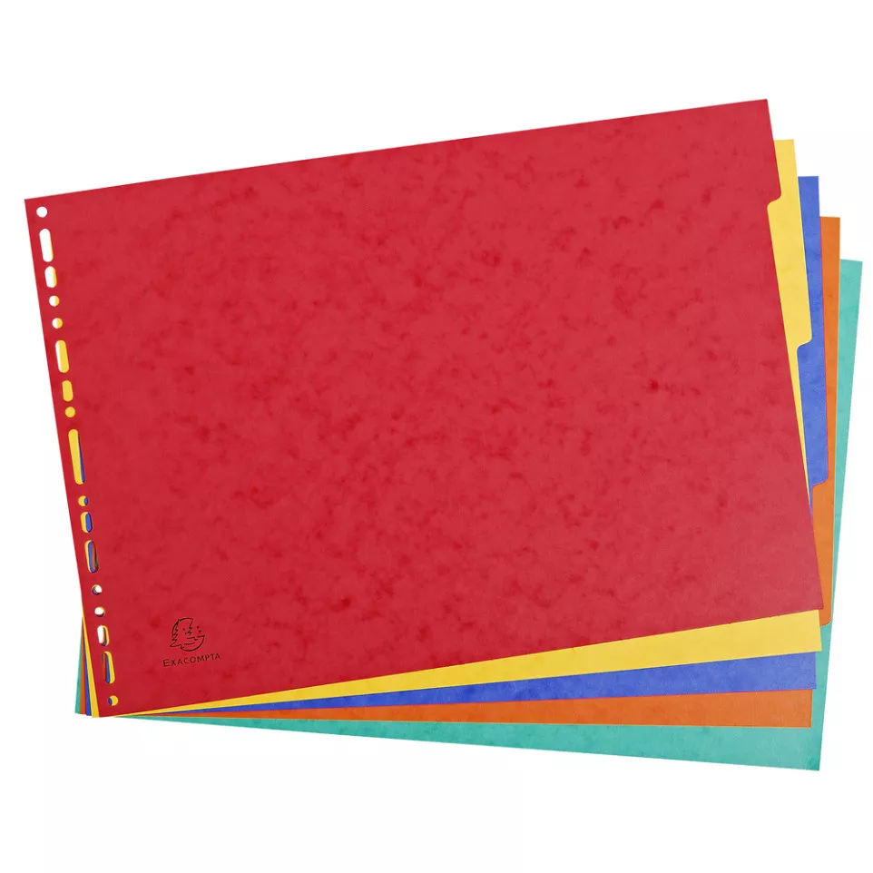 Intercalaires carte lustrée 400g 5...
