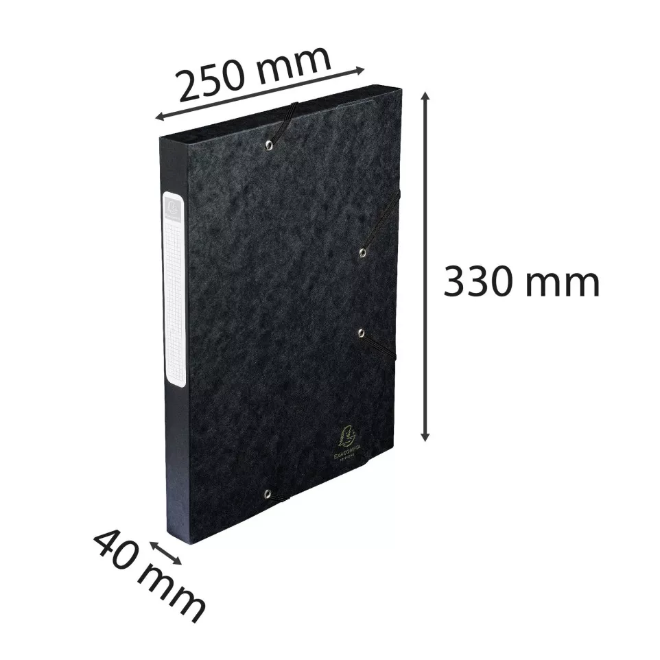 CARTOBOX glanskarton rug 40mm zwart-/...