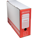 Boite archive Dos 100mm carton ondulé couleurs - 25x34cm/ Pce