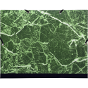 Tekenmap gemarmerd e-last. 26x33cm groen/ St.