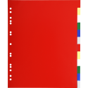 Tabbladen PP soepel A4+ 12 tabs ass-/ St.