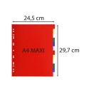 Tabbladen PP soepel A4+ 12 tabs ass-/ St.