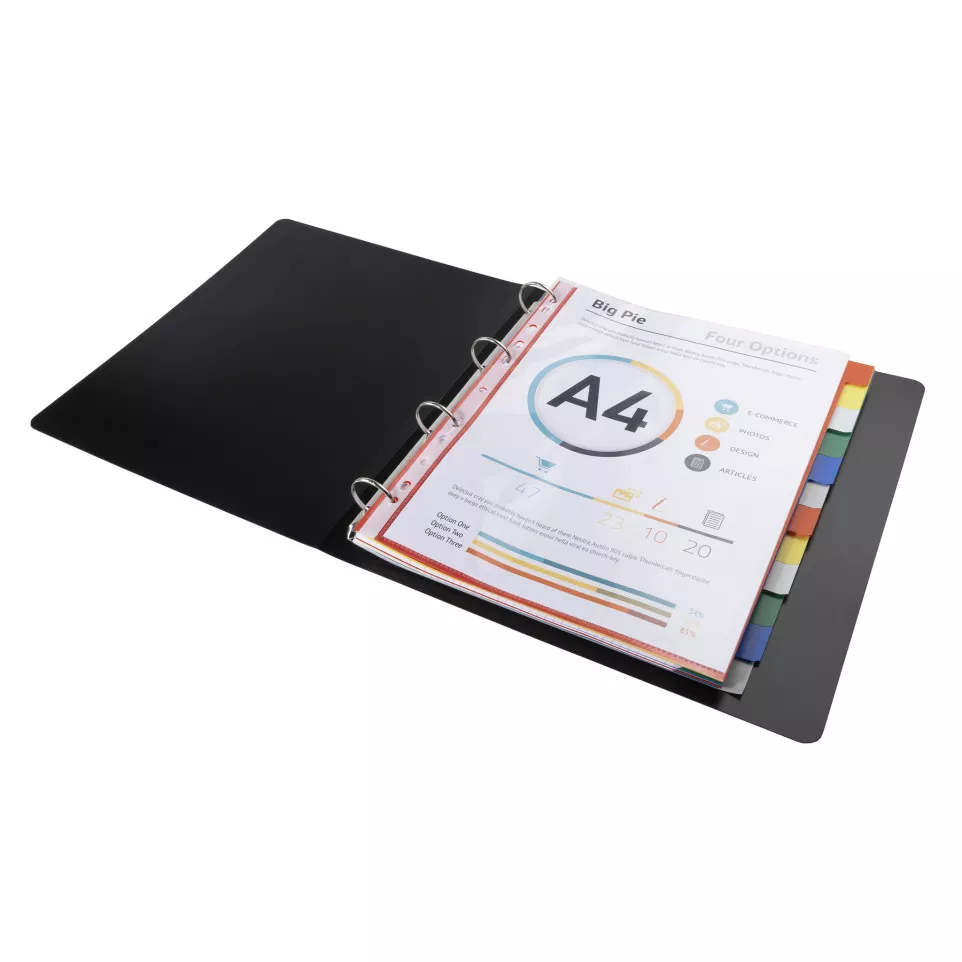 Tabbladen PP soepel A4+ 12 tabs ass-/...
