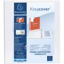 Classeur PP personnalisable Kreacover - 4 anneaux en D 50mm - A4 maxi/ Pce