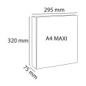 Classeur PP personnalisable Kreacover - 4 anneaux en D 50mm - A4 maxi/ Pce