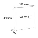 Classeur PP personnalisable Kreacover - 2 anneaux en D 20mm - A4 maxi/ Pce