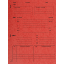Pack of 25 printed pressboard folders Procedure 25x32cm/ Pc.