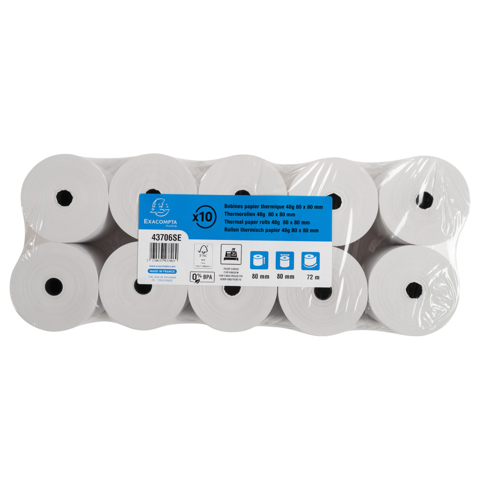 40  Nationwide Paper Premium Thermal Till Rolls 80x80mm, Card Payment Machine Paper Receipt Rolls~p106432670 - View #4