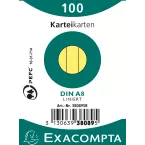 Paquet 100 fiches sous film - bristol ligné non perforé 55x74mm/ Pce