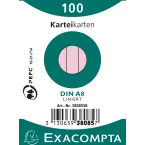 Pk100 Exa Rec Card 5.5x7.4cm Line Yellow/ Pc.