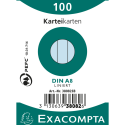 Paquet 100 fiches sous film - bristol ligné non perforé 55x74mm/ Pce