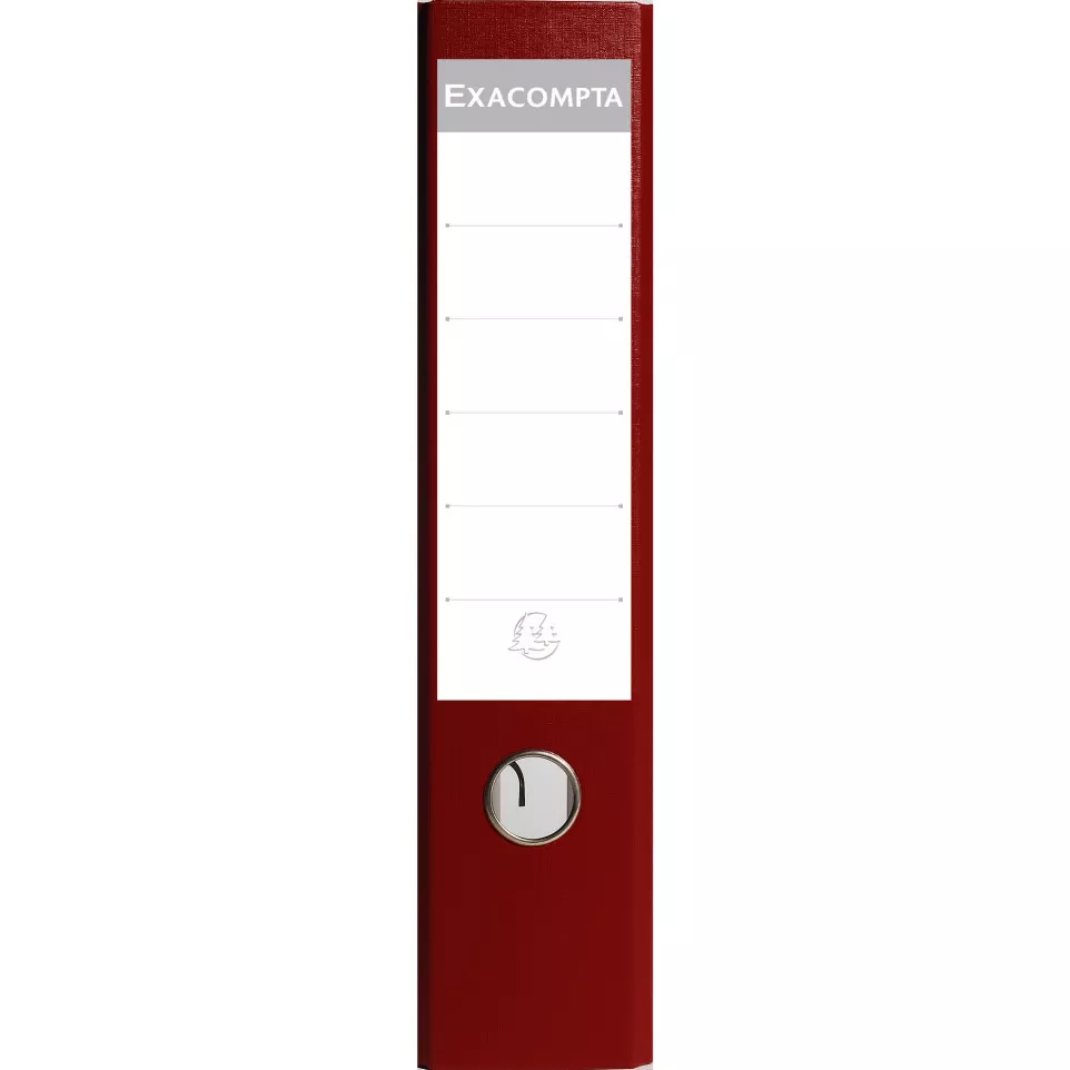 Ordner karton/PP A4 75mm  bordeaux-/ St.
