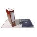 Ordner karton/PP A4 75mm  bordeaux-/ St.