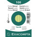 Pk100 Exa Rec Card 7.5x10.5cm Lined Blue/ Pc.