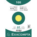 Pk100 Exa Rec Card 14.8x21cm Lined/ Pc.