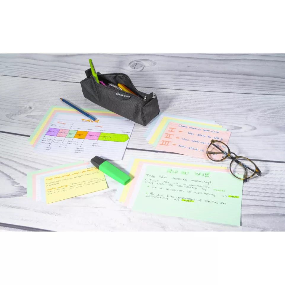 Pk100 Exa Rec Card 7.5x10.5cm Lined...