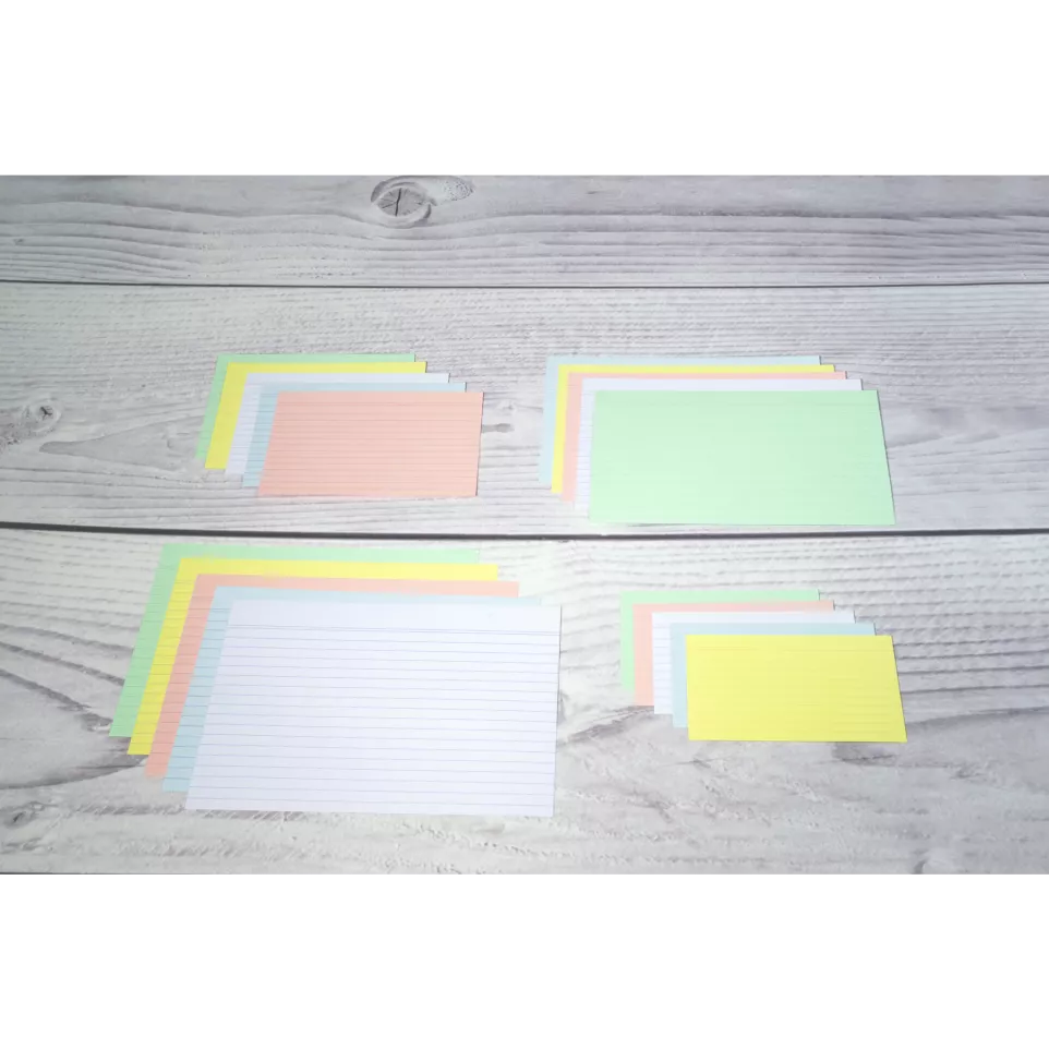 Pk100 Exa Rec Card 10.5x14.8cm Lined/...