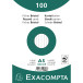 Pk100 Exa Rec Card 14.8x21cm Lined White/ Pc.