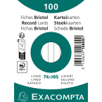 Paquet 100 fiches sous film...