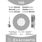 Paquet 100 fiches sous film...