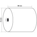 Bobine pour tickets de caisse 80x70m - 72m - 1 pli thermique 48m2./ Pce