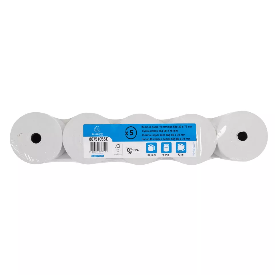 Bobine pour tickets de caisse 80x70m...