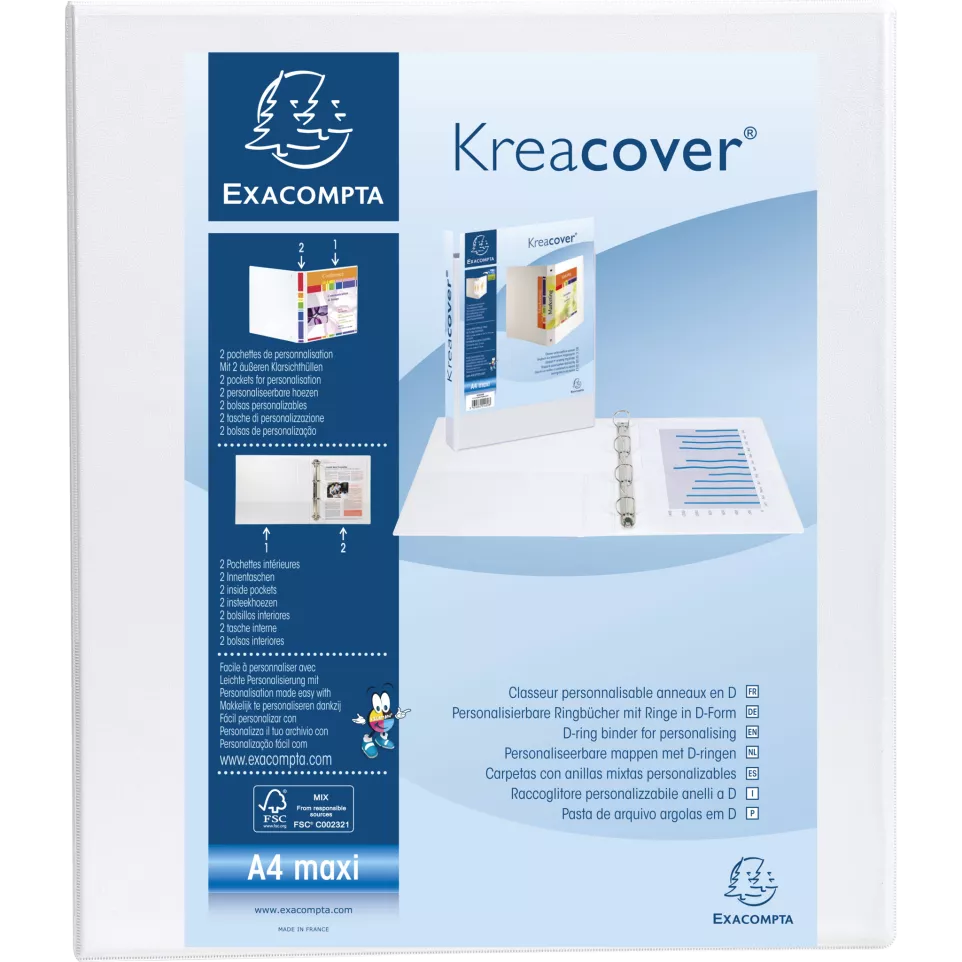 Ringmap PP Kreacover-  A4+ 2D-R 40mm...